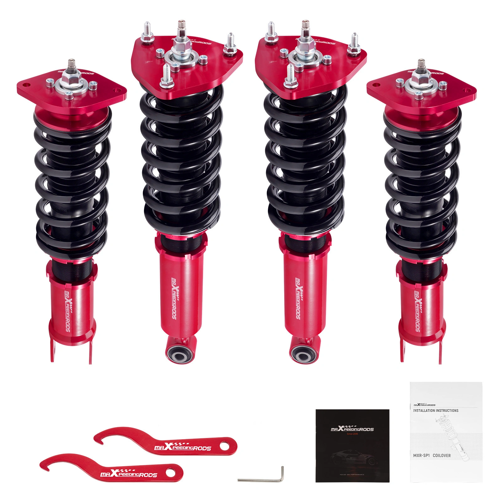Coilovers Suspension 24-Way Adjustable Damper Fit Nissan 370Z Z34 Infiniti G37