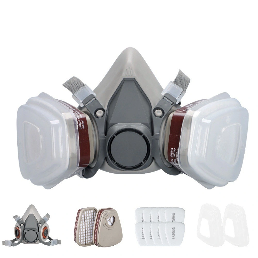 Reusable Half Face Shield Respirator Safety Mask for Painting Welding Sanding Dust Protection