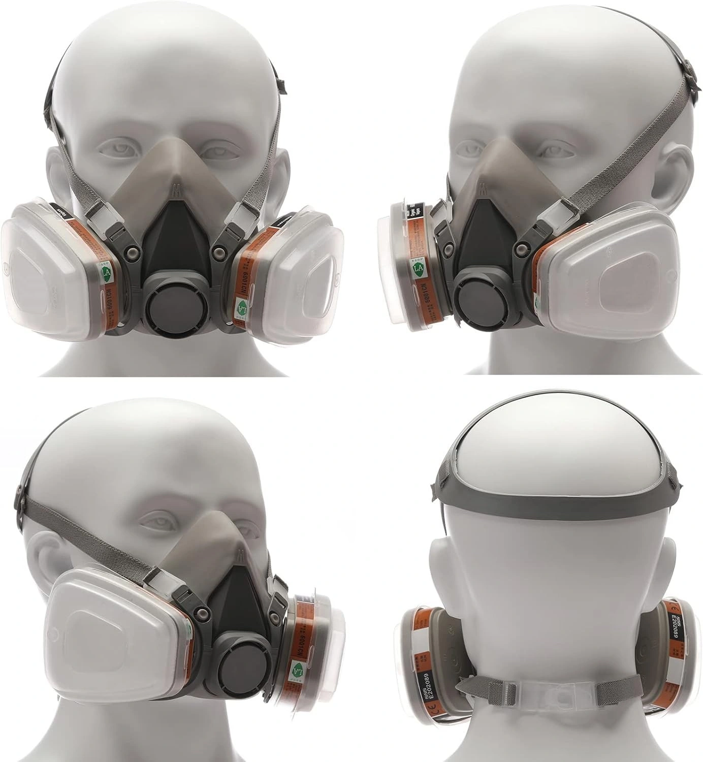 Reusable Half Face Shield Respirator Safety Mask for Painting Welding Sanding Dust Protection view 2