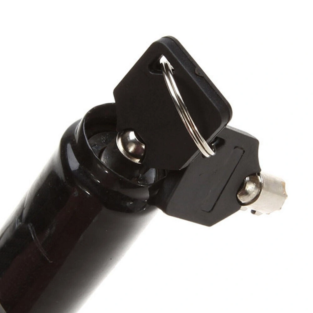 Heavy Duty U-Shaped Bike Cable Lock with Plum Pin & 2 Keys - Anti-Theft Bicycle Security view 3