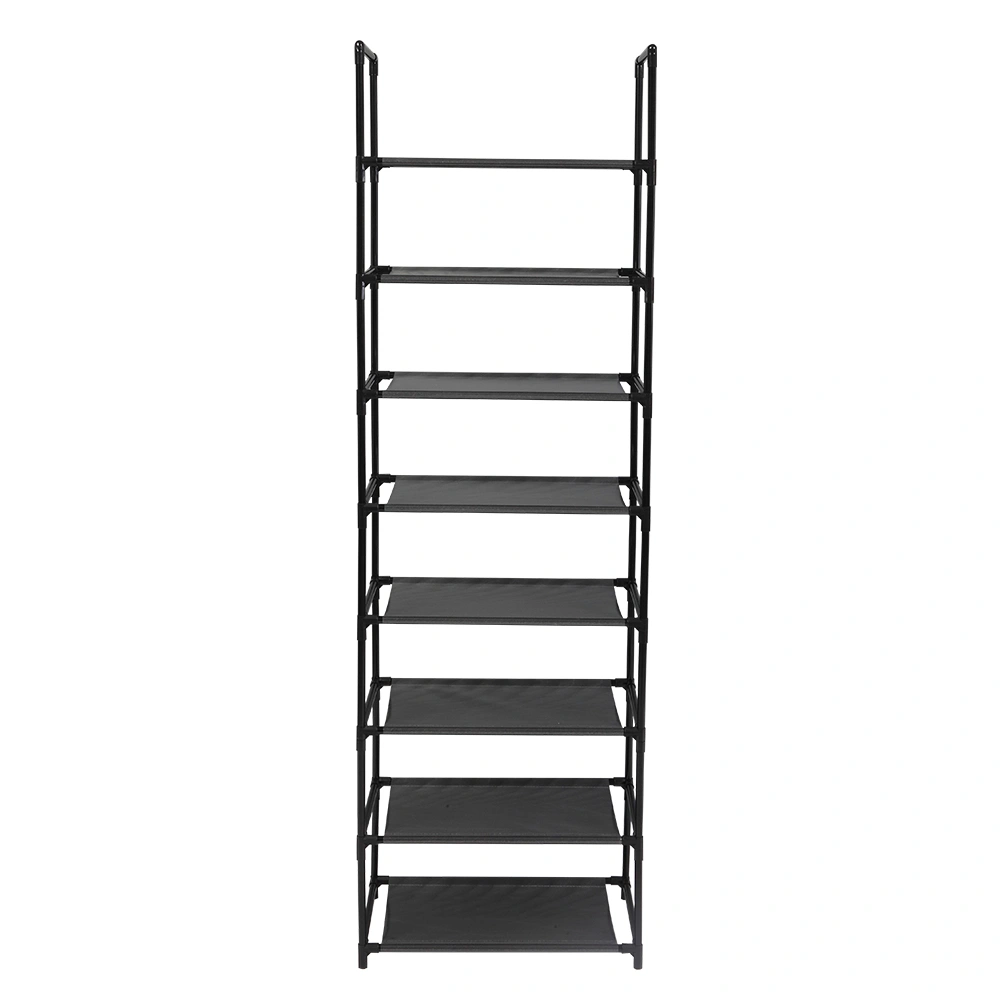 8 Tiers Shoe Rack Stainless Steel Frame Holds 16-20 Pairs Of Shoes view 3