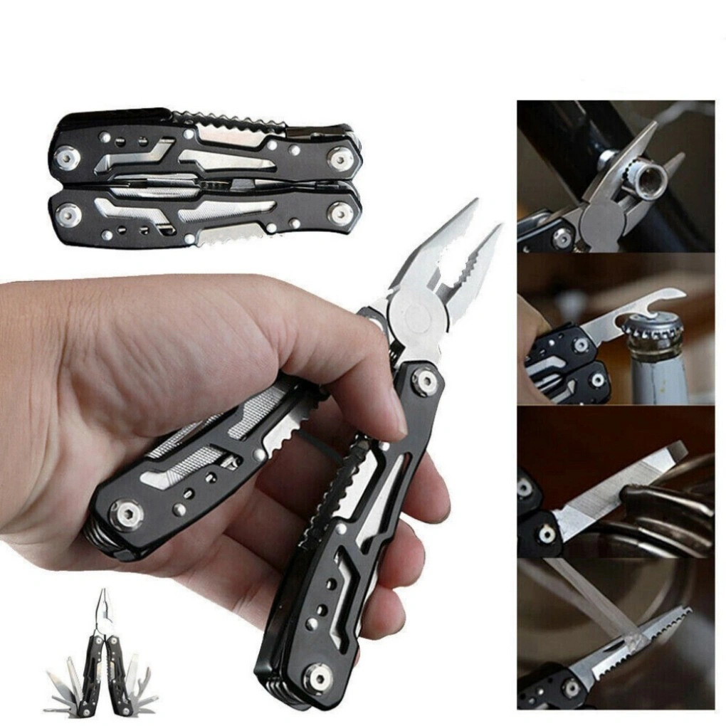 Stainless Steel Multi-Tool Pocket Pliers Saw Folding Multi functional Outdoor UK view 2