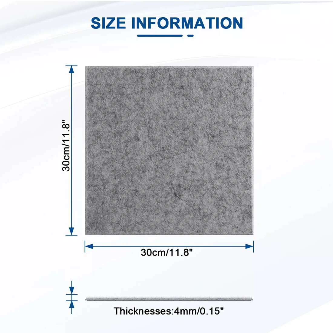 12 Pack Acoustic Wall Panel Tiles Dark Gray Light Gray Self Adhesive Sound Proofing Foam for Studio view 3