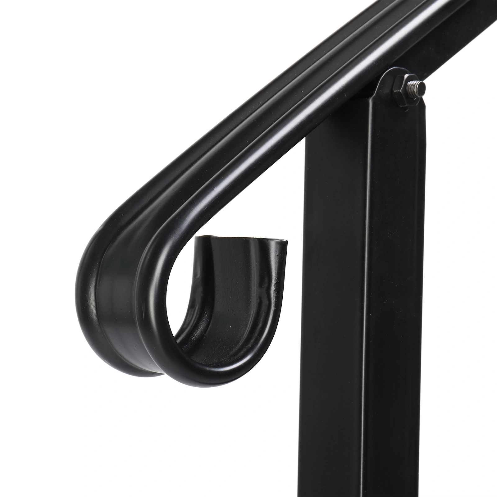 Artisasset Matte Black Outdoor 1st Tier Iron Handrail view 5