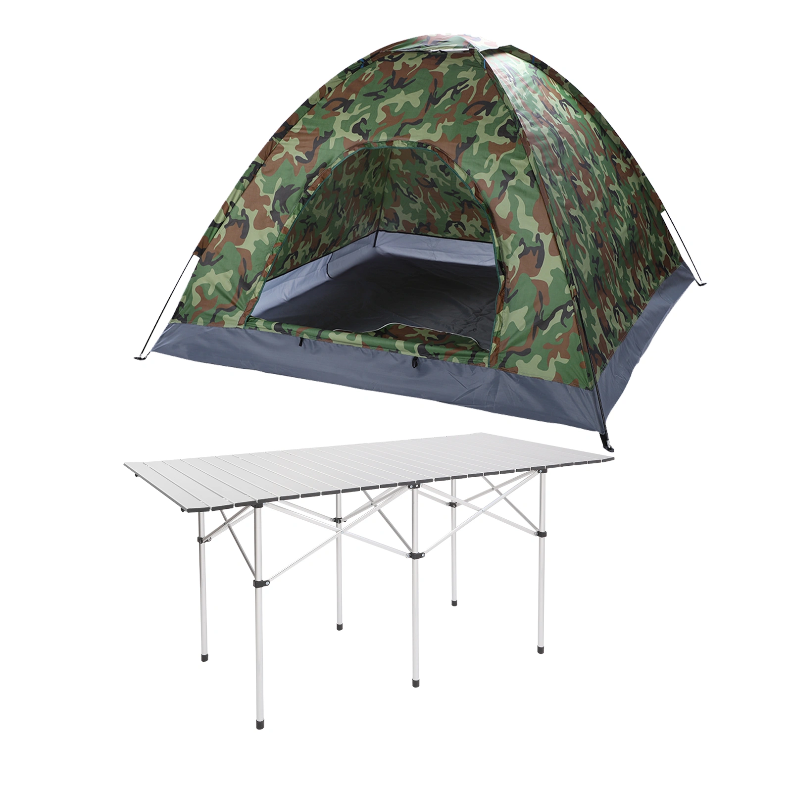 3-4 Person Camping Dome Tent Camouflage view 3