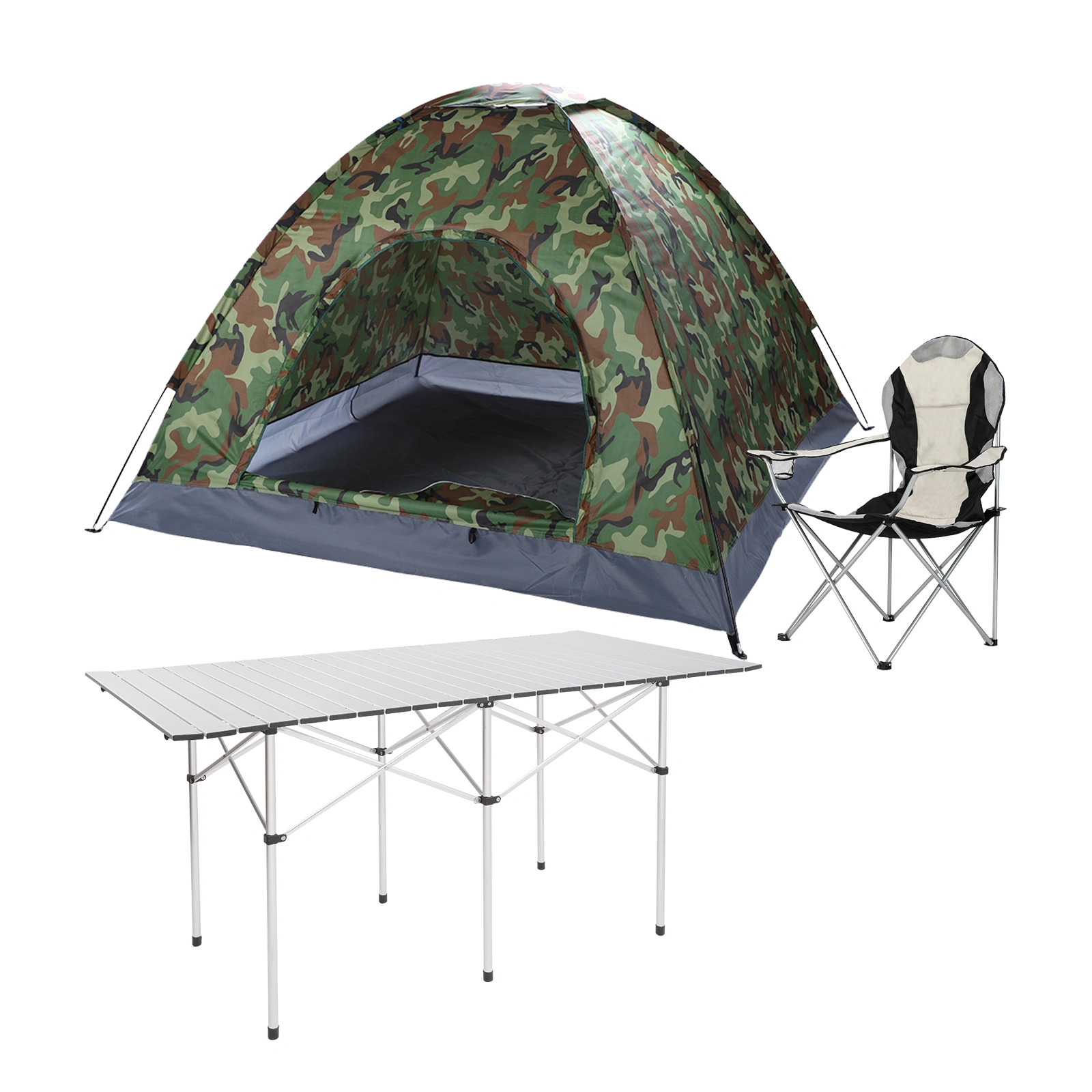 3-4 Person Camping Dome Tent Camouflage view 4