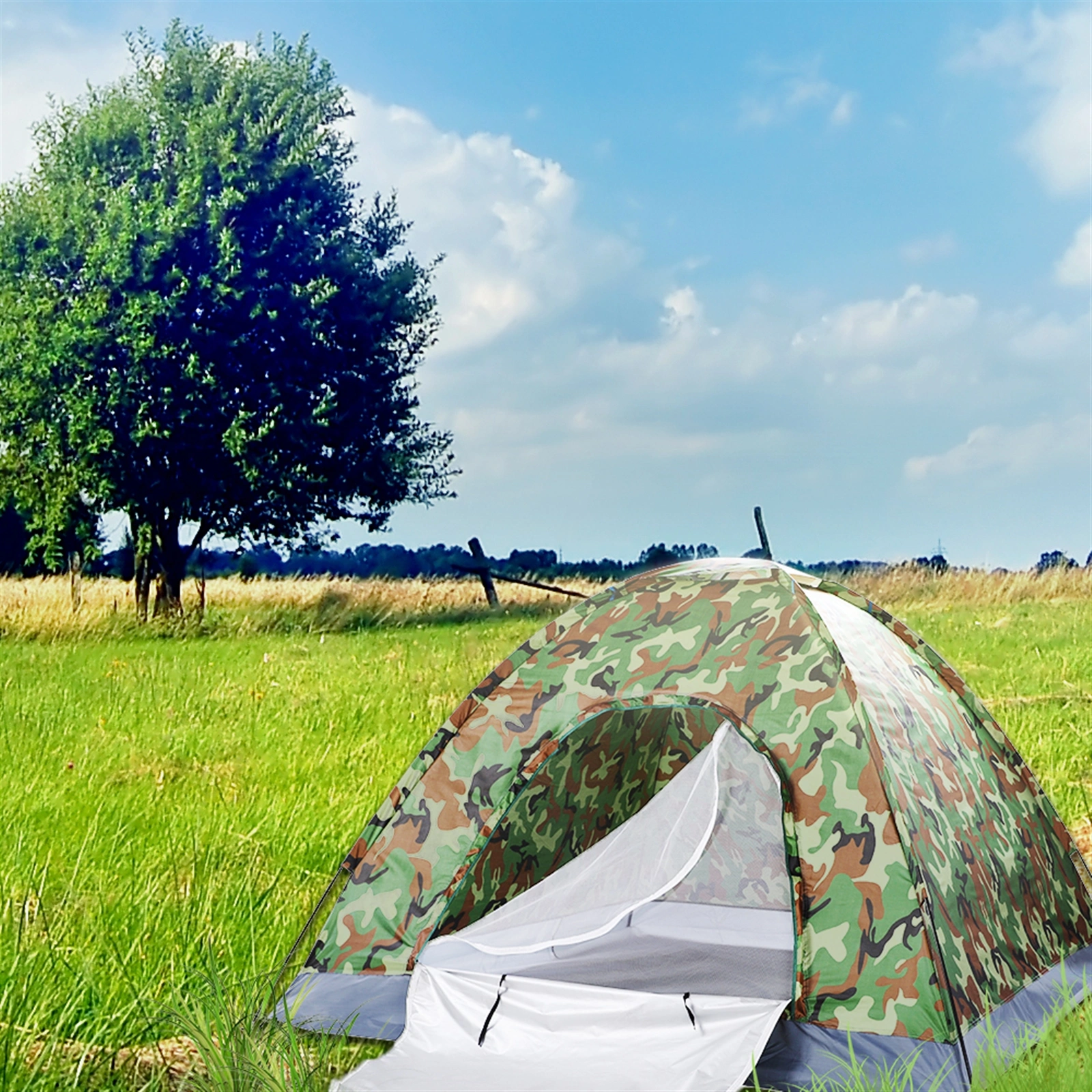 3-4 Person Camping Dome Tent Camouflage view 42