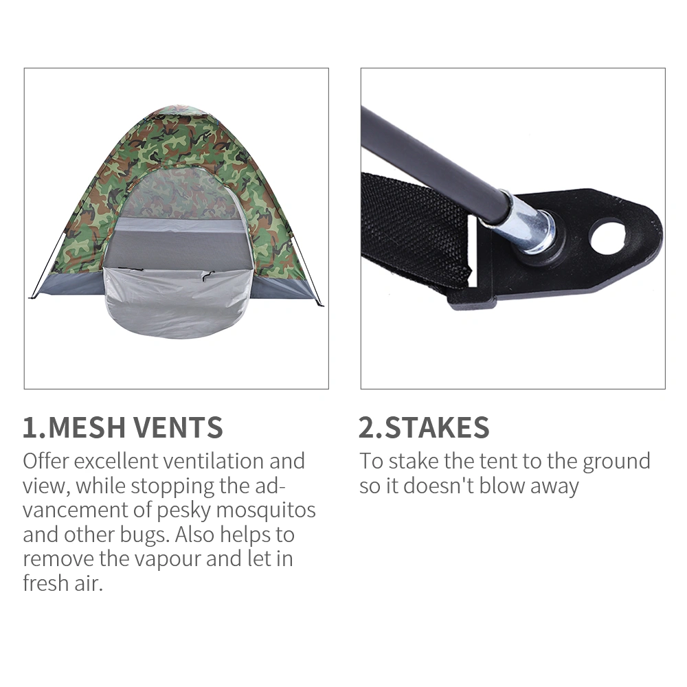 3-4 Person Camping Dome Tent Camouflage view 47