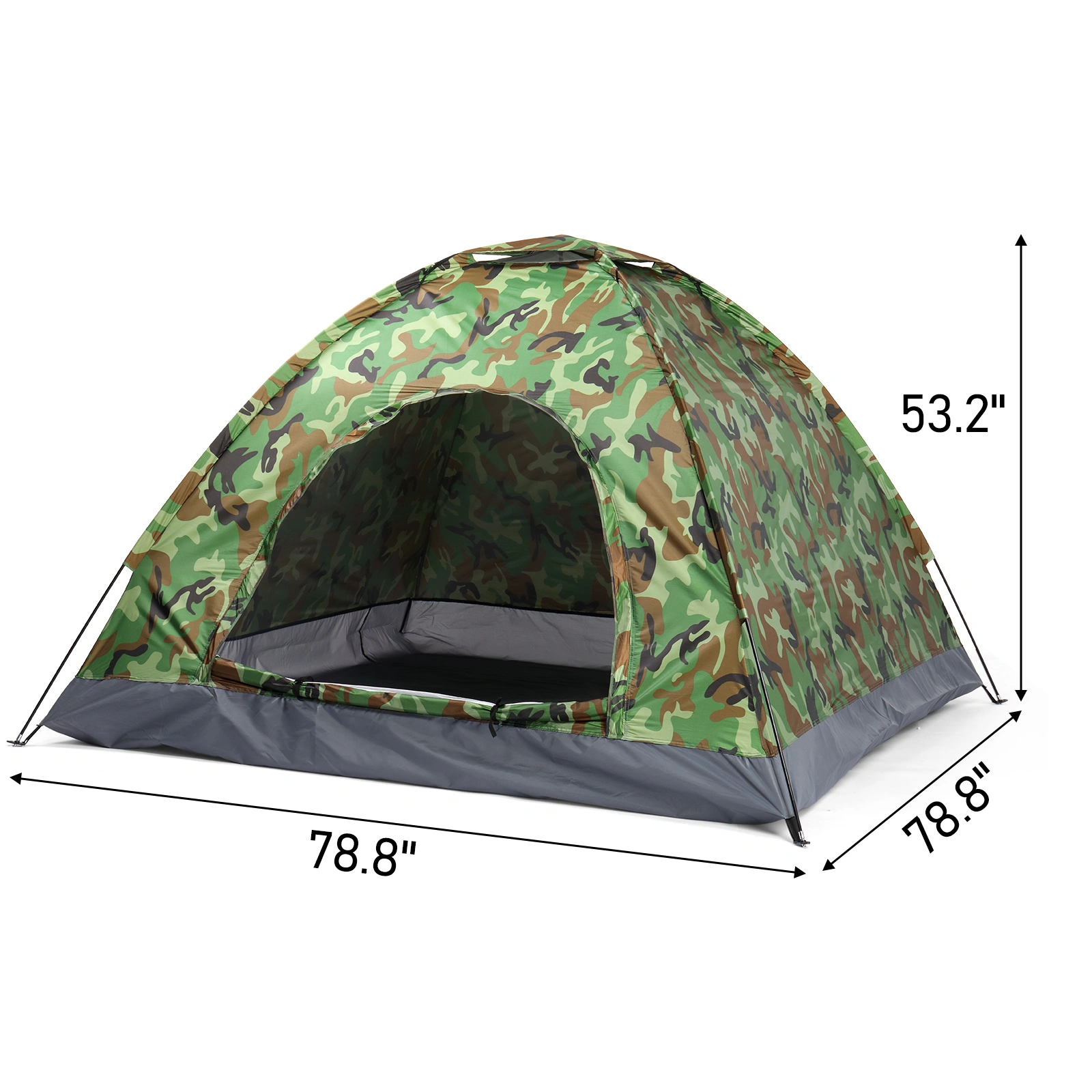3-4 Person Camping Dome Tent Camouflage view 6