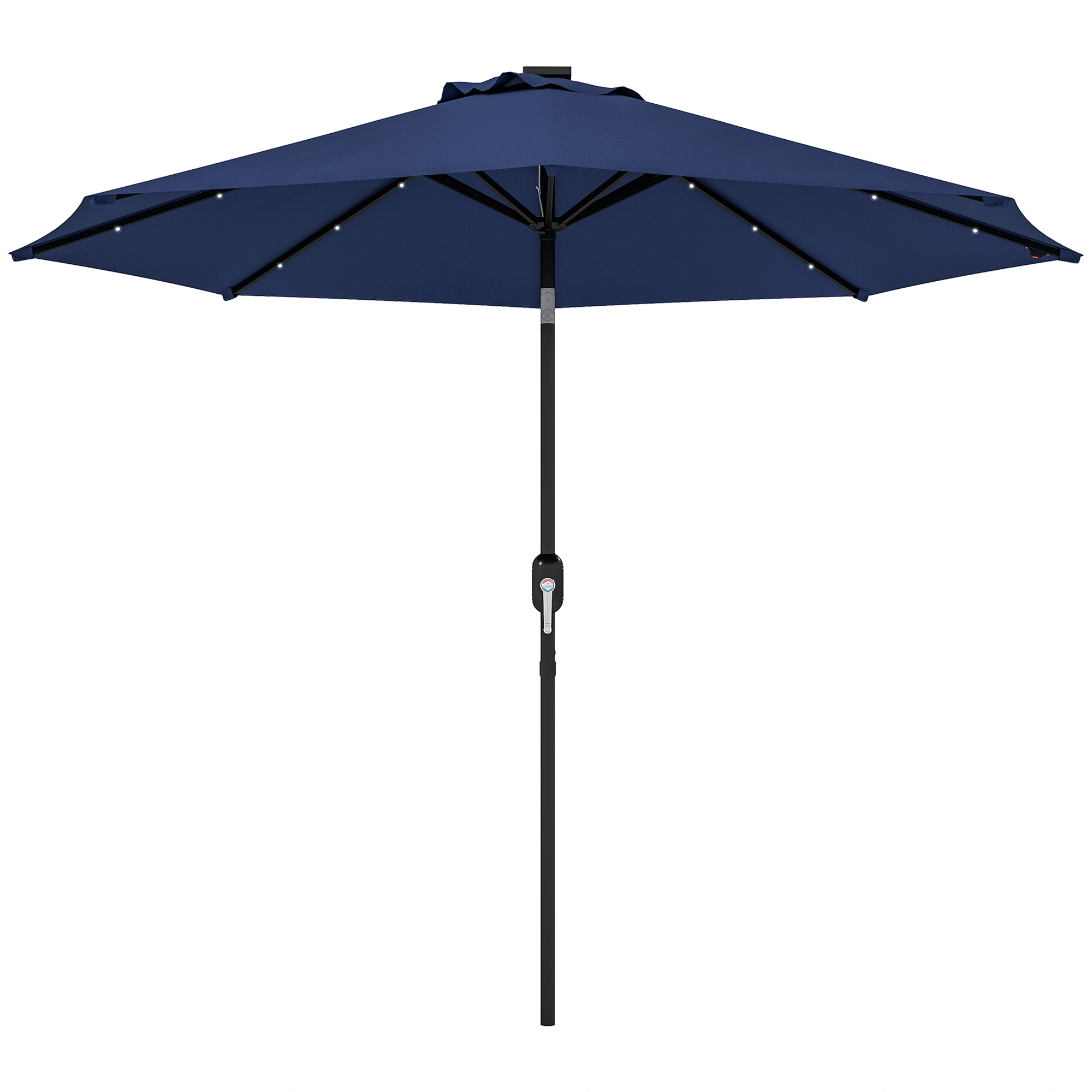 Outdoor Beach Umbrella 9FT Sun Parasol UV Protection Patio Garden Terrace Canopy view 2