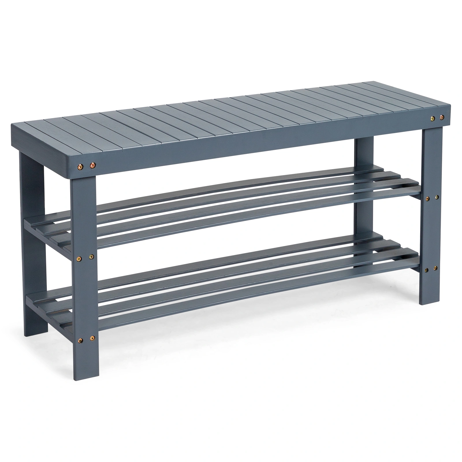 3-Tier Seamless Top Bamboo Shoe Rack view 12