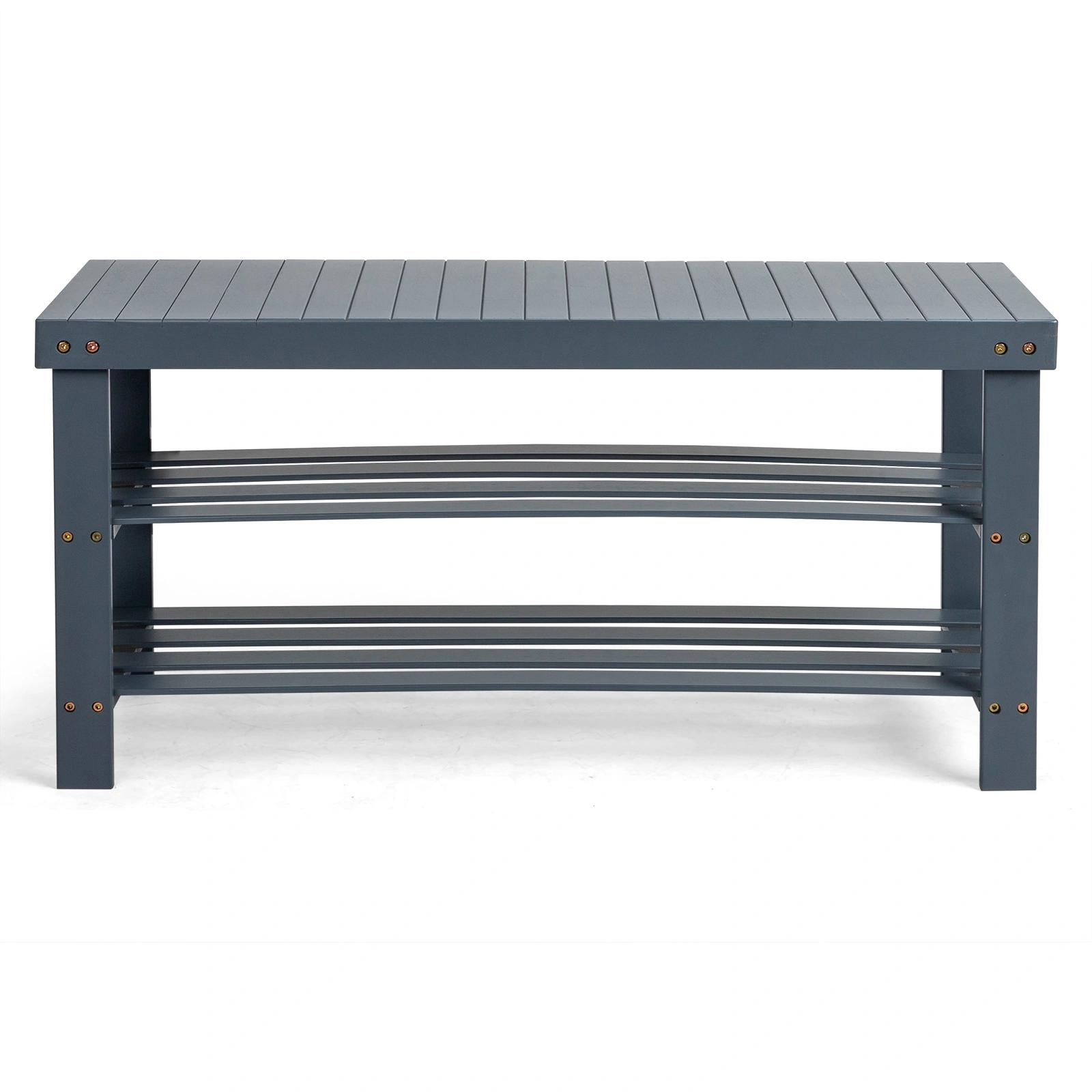 3-Tier Seamless Top Bamboo Shoe Rack view 3