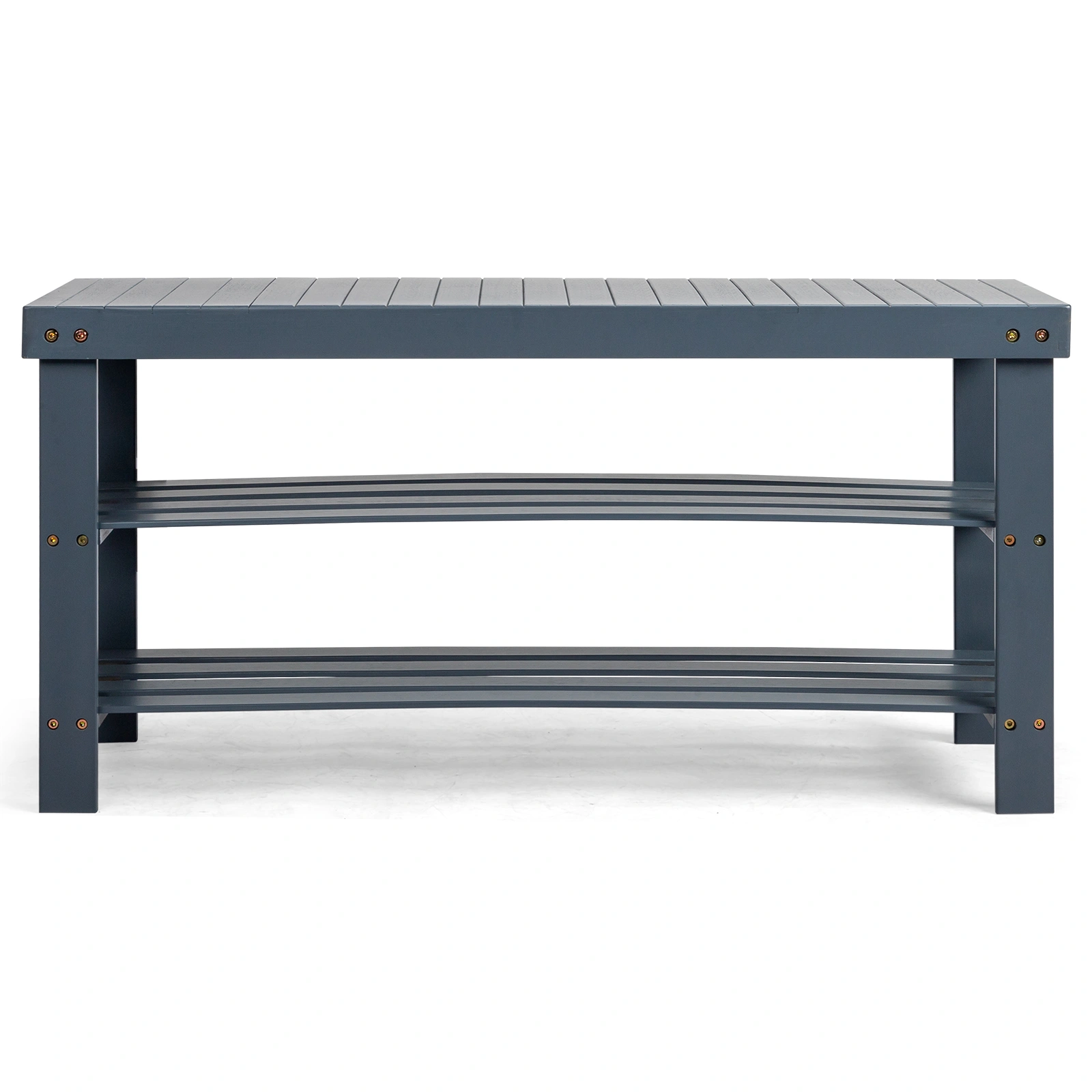 3-Tier Seamless Top Bamboo Shoe Rack view 4