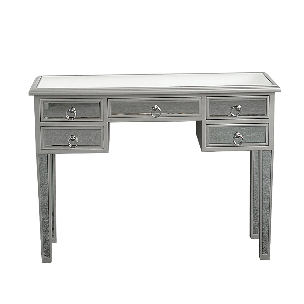 Illusions Collection Mirrored Entryway Console Table with Elegant Reflective Finish view 2