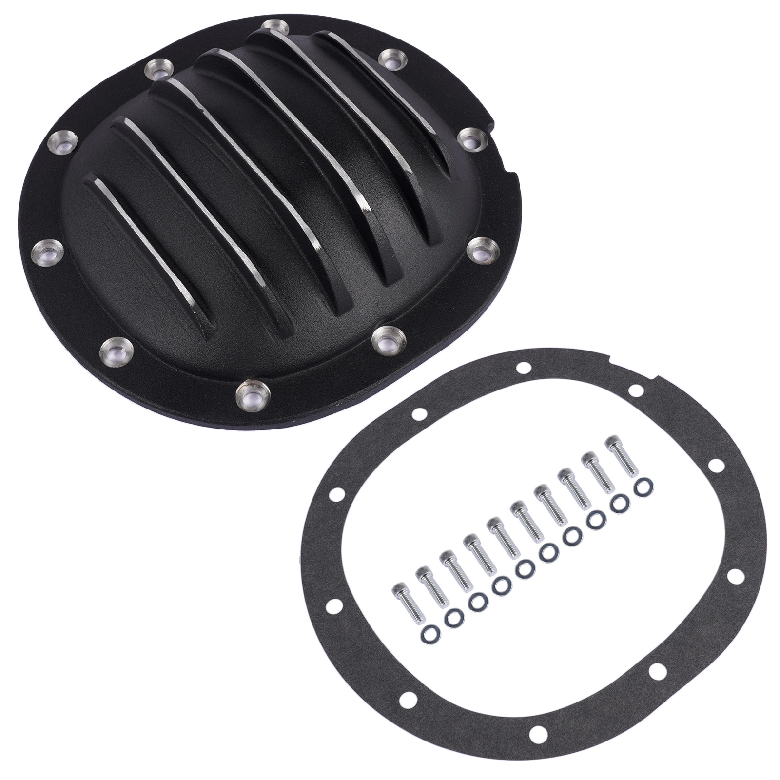 10 Bolt Differential Cover 7.5" & 7.6" Ring Gear Fits for Chevy GMC Pontiac Firebird S10 S15 Camaro Astro Jimmy Safari Sonoma Typhoon 1983-2005 view 7