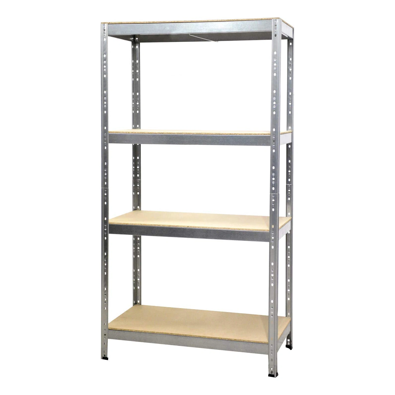 4 Tier Heavy Duty Metal Galvanised Shelving Rack Unit Garage Storage Shelf UK view 2