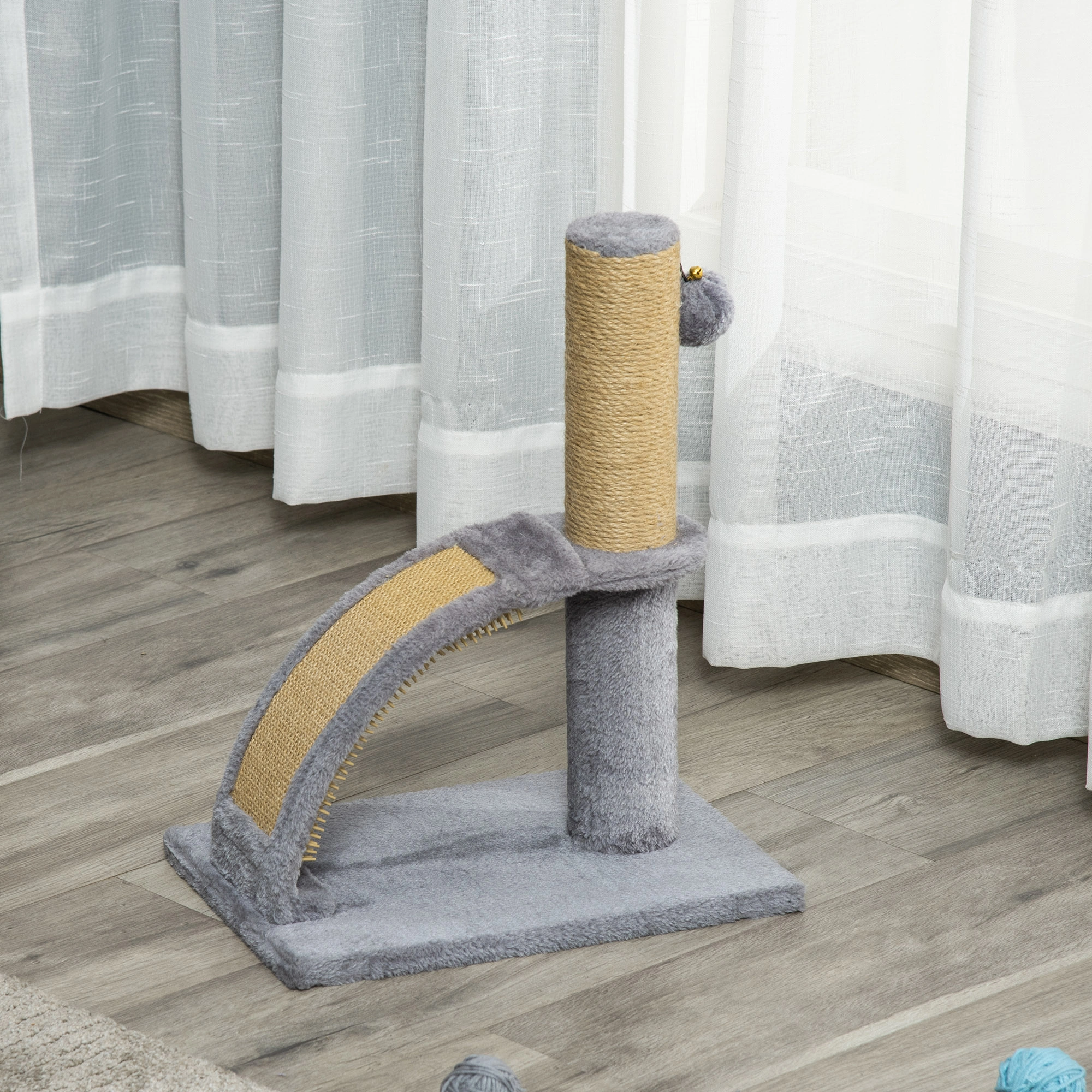 Wooden Cat House, Multi-Level Cat Tree Climbing Tower with Scratching Posts, Condo for Indoor Cats & Kittens