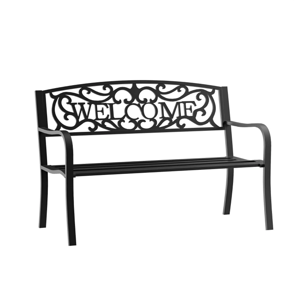 Stylish Outdoor Garden Bench - All-Weather Resistant Patio Chair - Perfect for Lawn, Deck, Backyard Relaxation