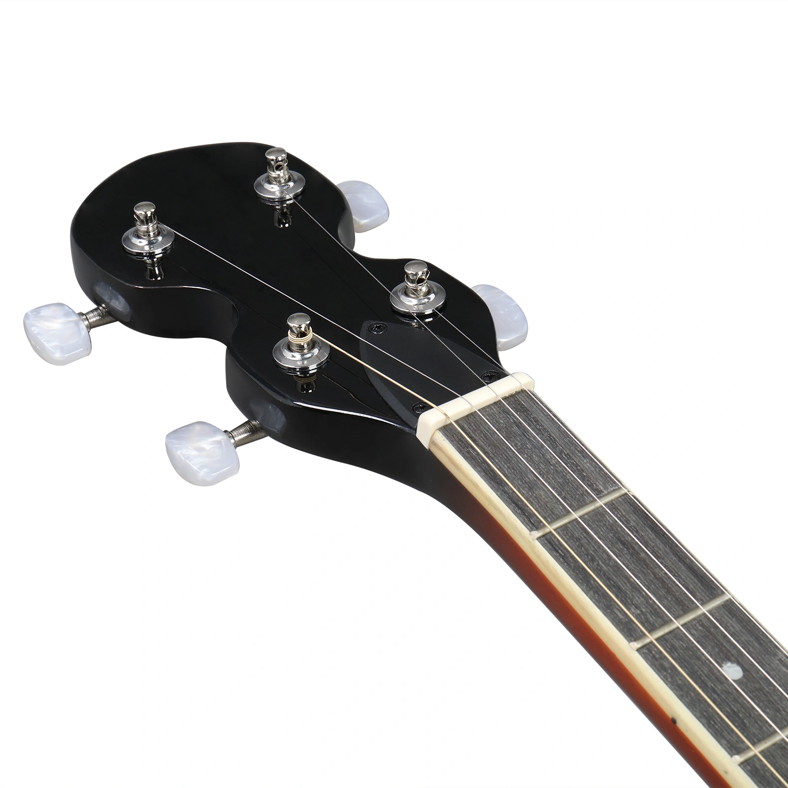 Full Size 5 String Right Handed Banjos Set with Closed Solid Sapele Back & Premium Mahogany Neck and Premium Accessories view 10