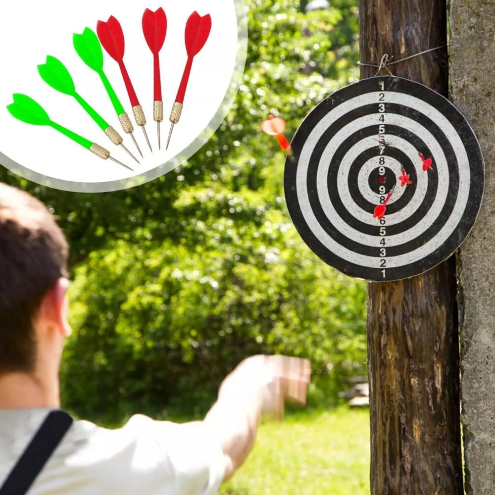 Full Size 17 Inch Dartboard Set with 6 Darts, Family Dart Board Game for Adults & Kids, Christmas Gift view 3