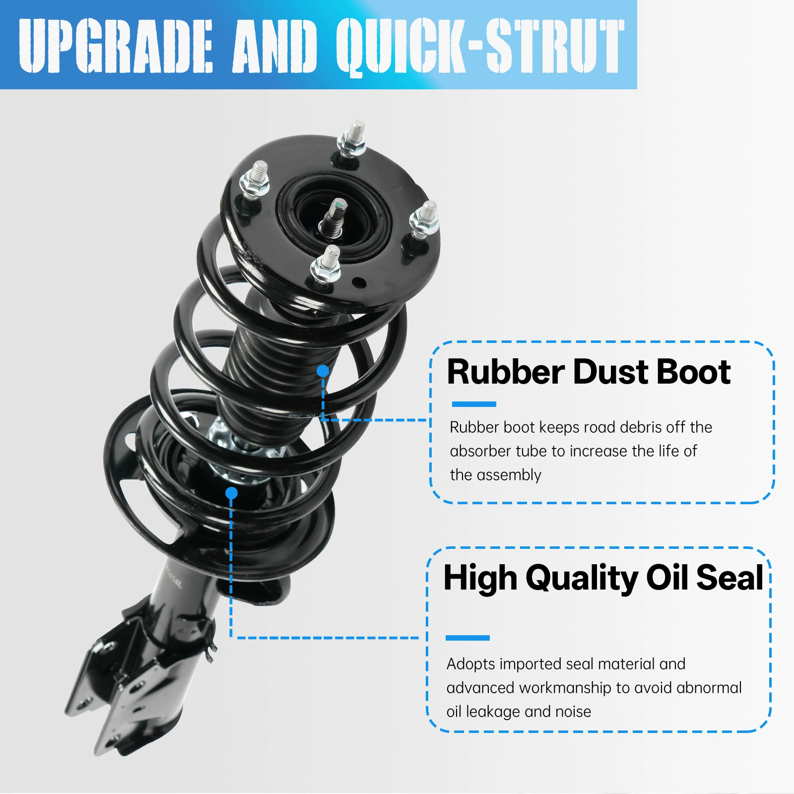 For Ford Explorer 2013-19 FWD Front Complete Struts w/Coil Spring Assembly Shock view 16