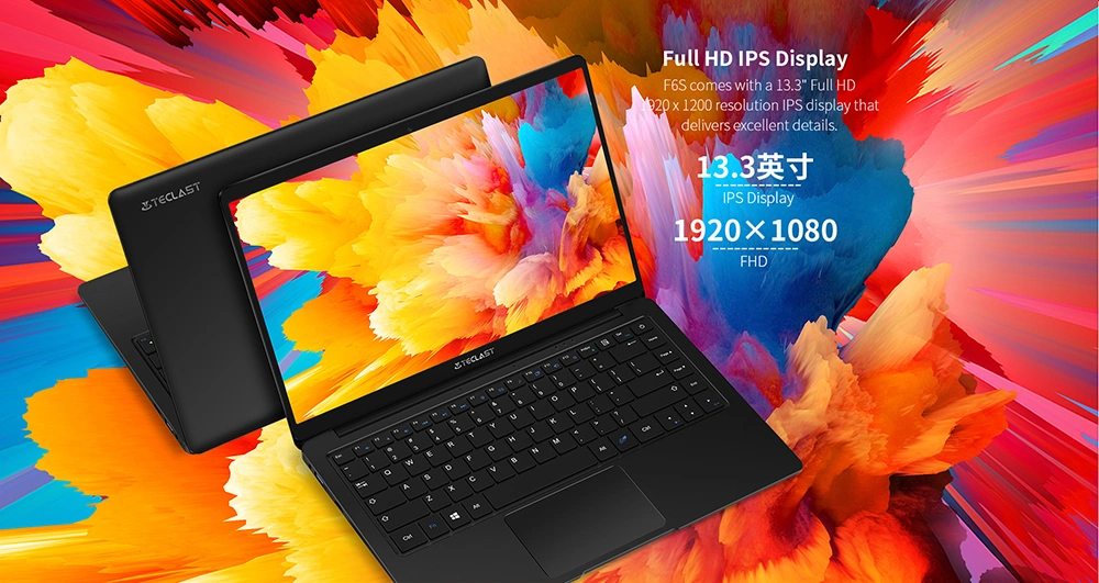 Teclast F6s 15.6" Laptop 8GB RAM 128GB SSD Notebook PC Windows 11