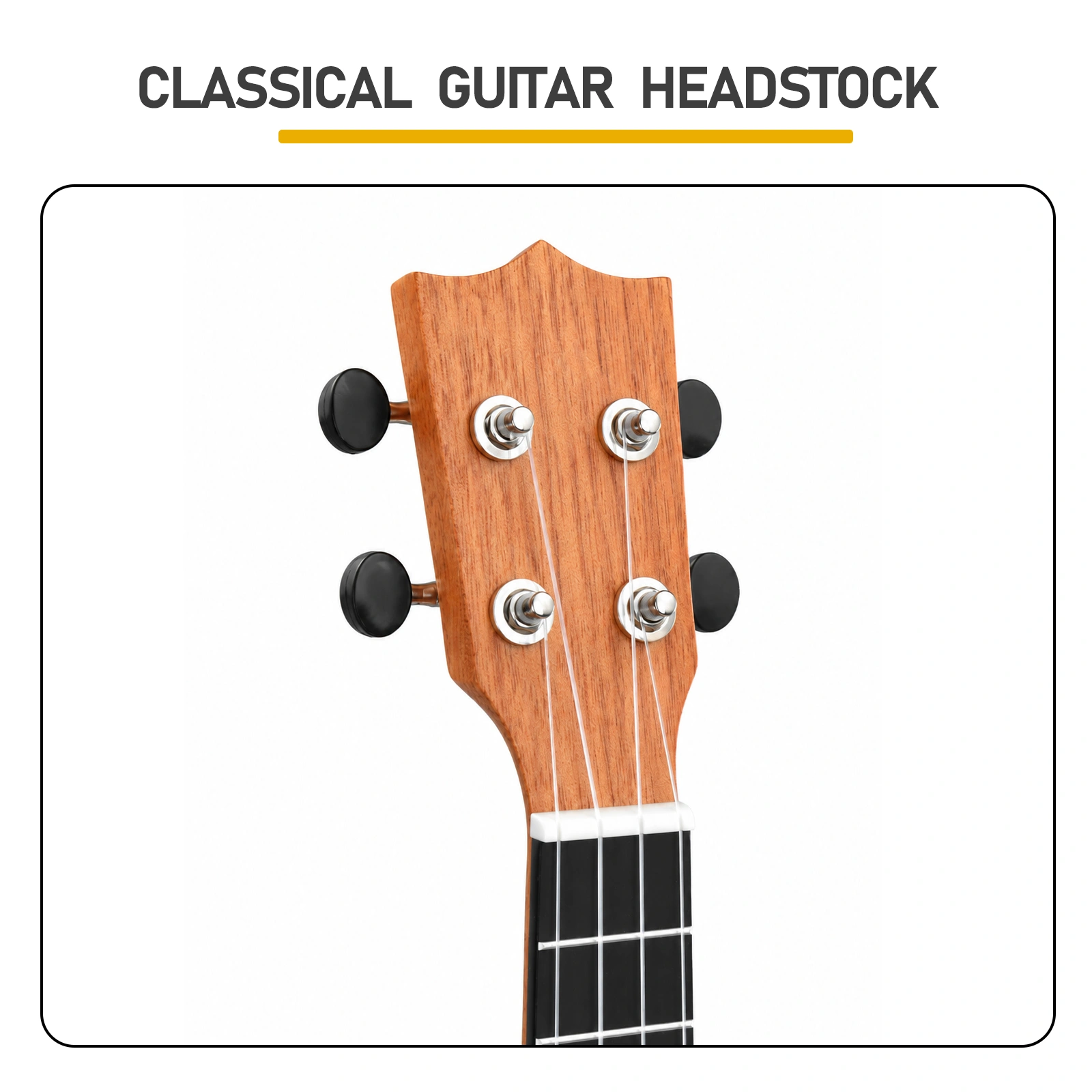 26in mahogany body rosewood fingerboard ukulele, cotton bag, capo, strap, picks*2, tuner, Strings, Dust cloth view 13