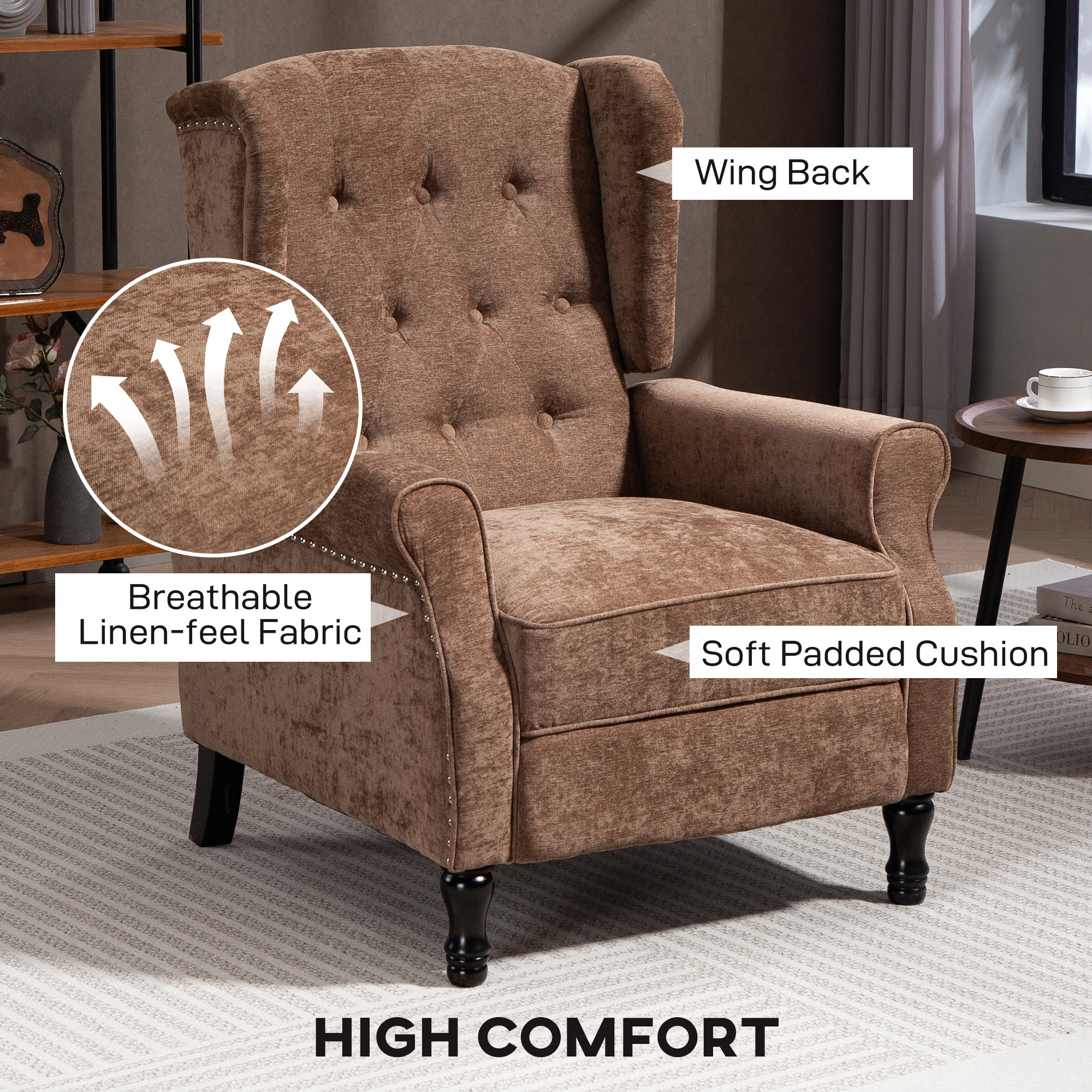 Premium Massage Office Chair, Ergonomic High Back Executive Swivel Chair with Lumbar Support for Home Office view 5
