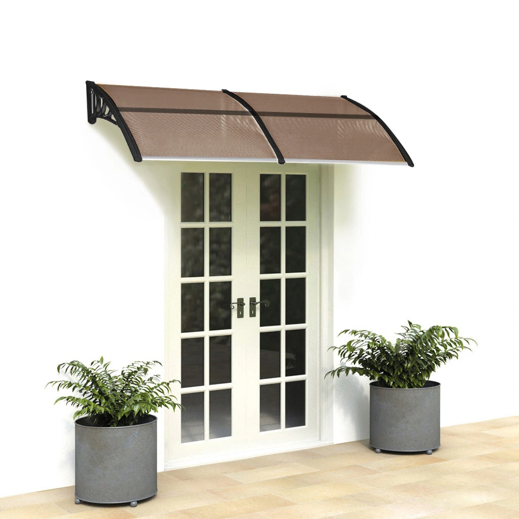 80*38in Household Application Door & Window Rain Cover Eaves Brown Board & Black Holder view 13