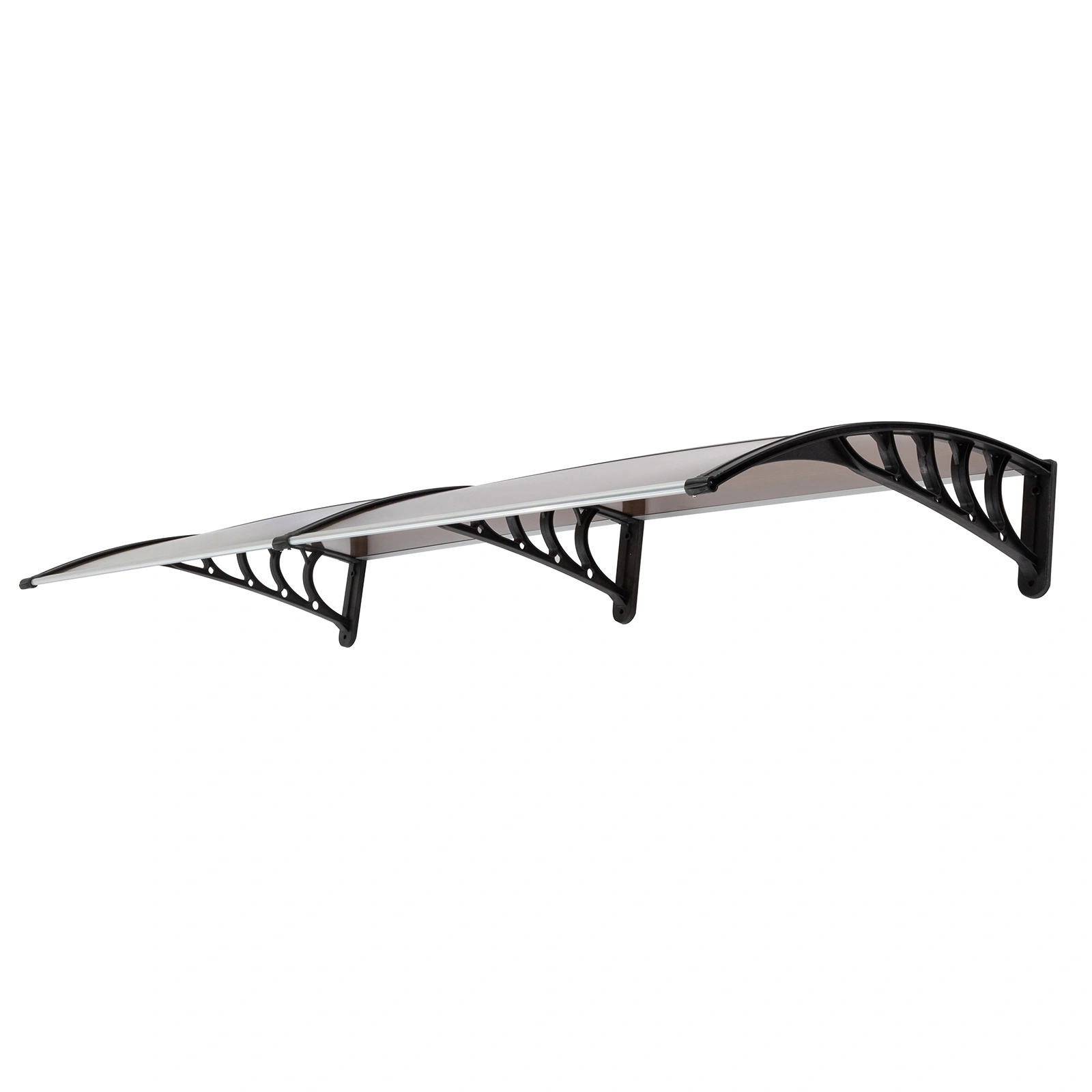80*38in Household Application Door & Window Rain Cover Eaves Brown Board & Black Holder view 4