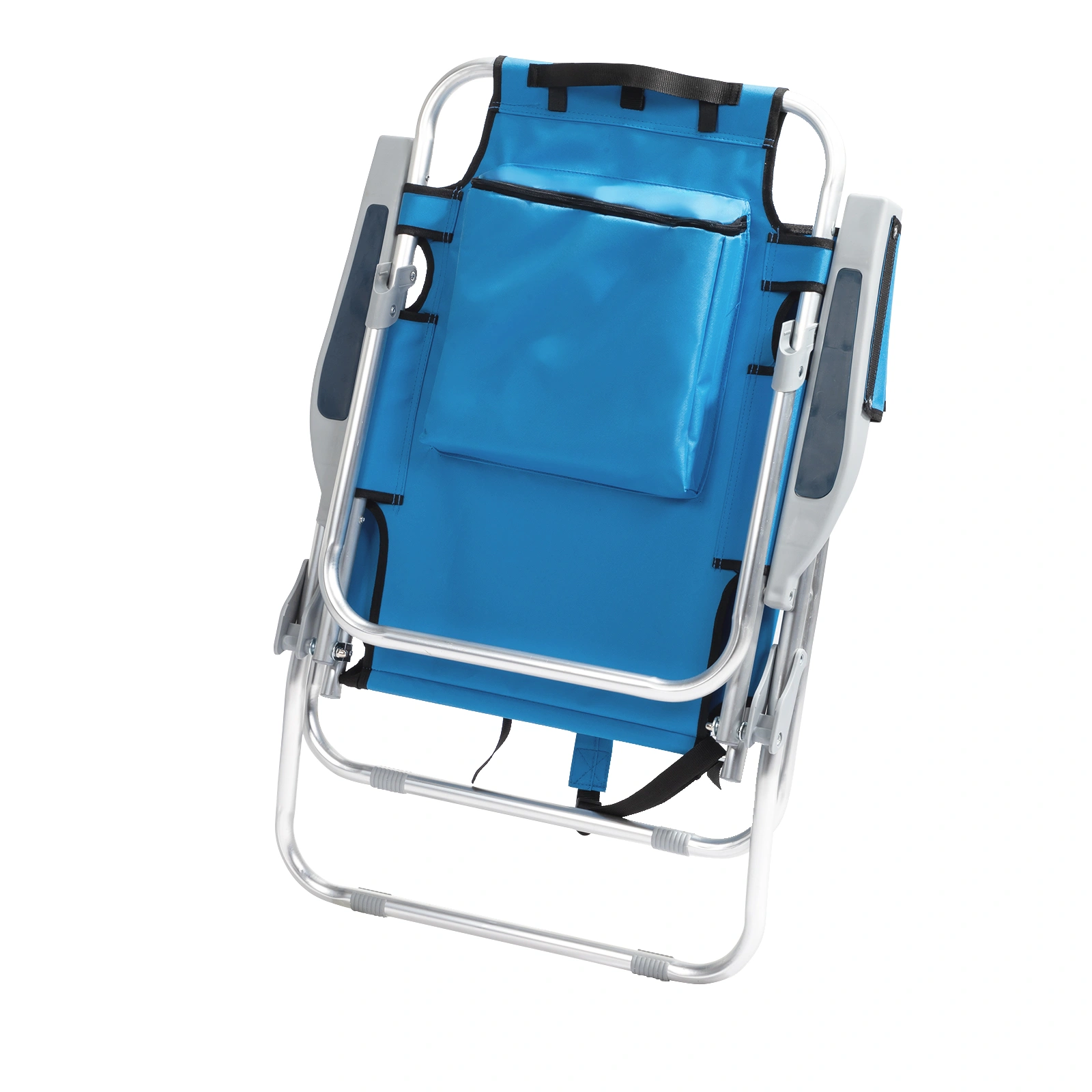 63*70*99cm Heightened Oxford Cloth Silver White Aluminum Tube Bearing 100kg Beach Chair Blue view 19