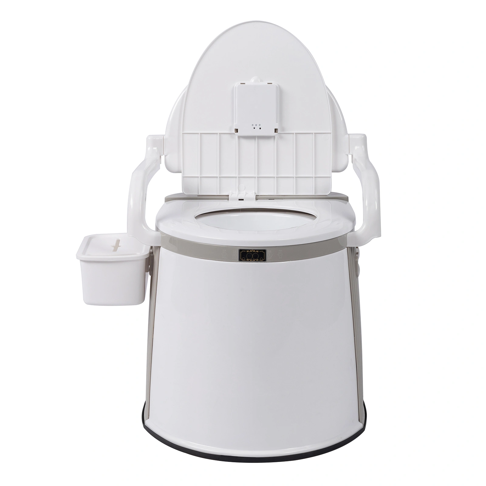 Portable Outdoor Toilet Camping Hiking Fishing Travel Commode with Seat Cover Foldable