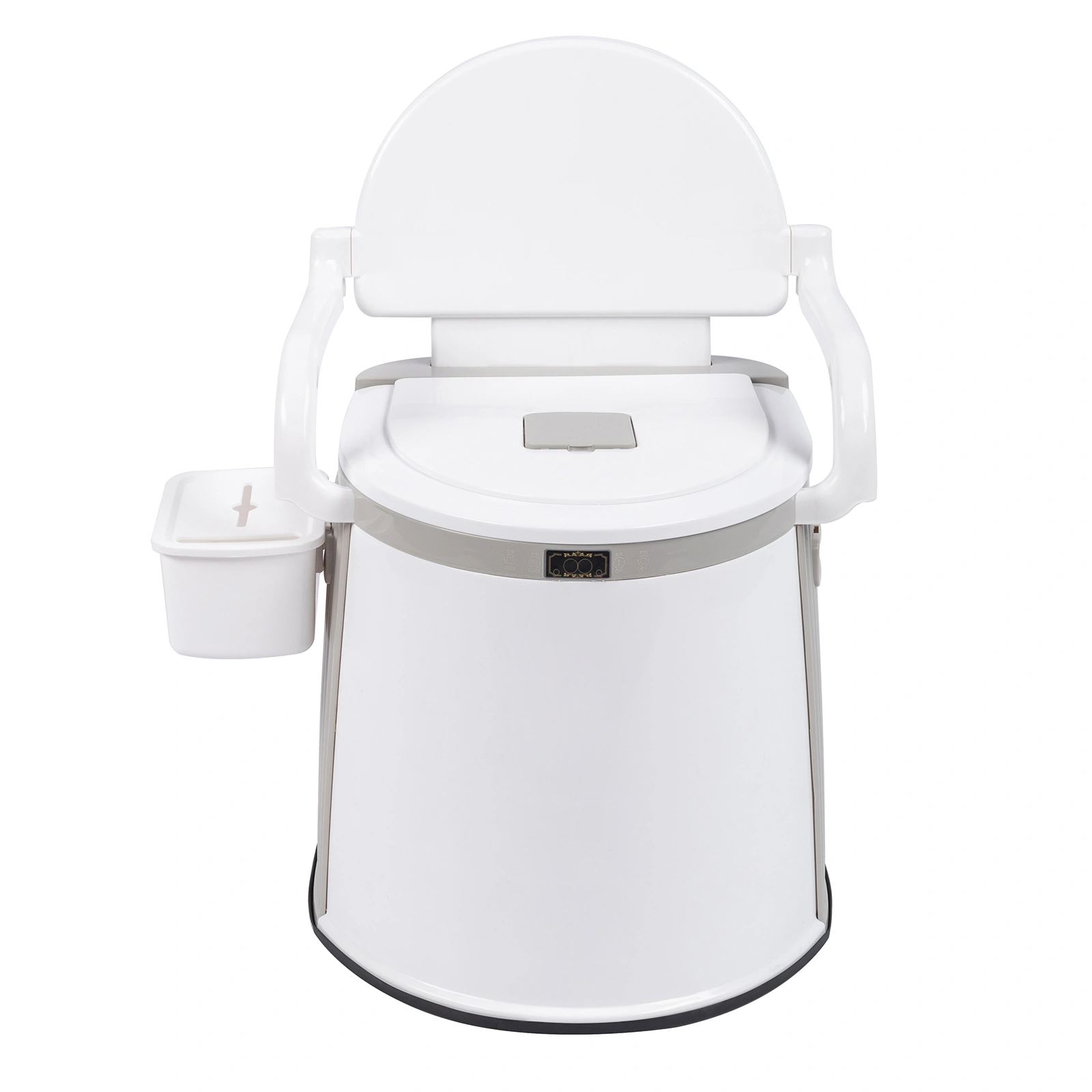 Portable Outdoor Toilet Camping Hiking Fishing Travel Commode with Seat Cover Foldable view 2
