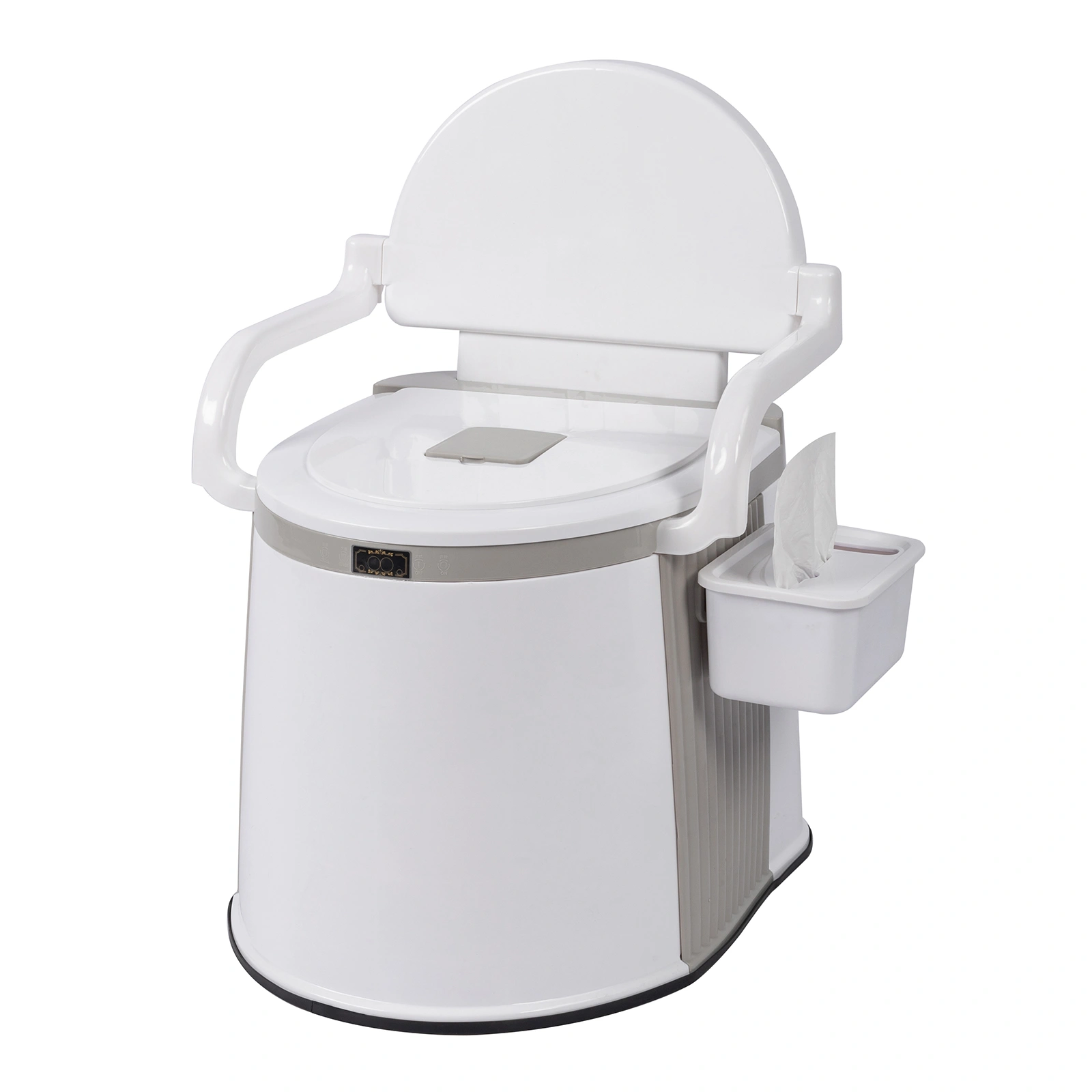 Portable Outdoor Toilet Camping Hiking Fishing Travel Commode with Seat Cover Foldable view 3