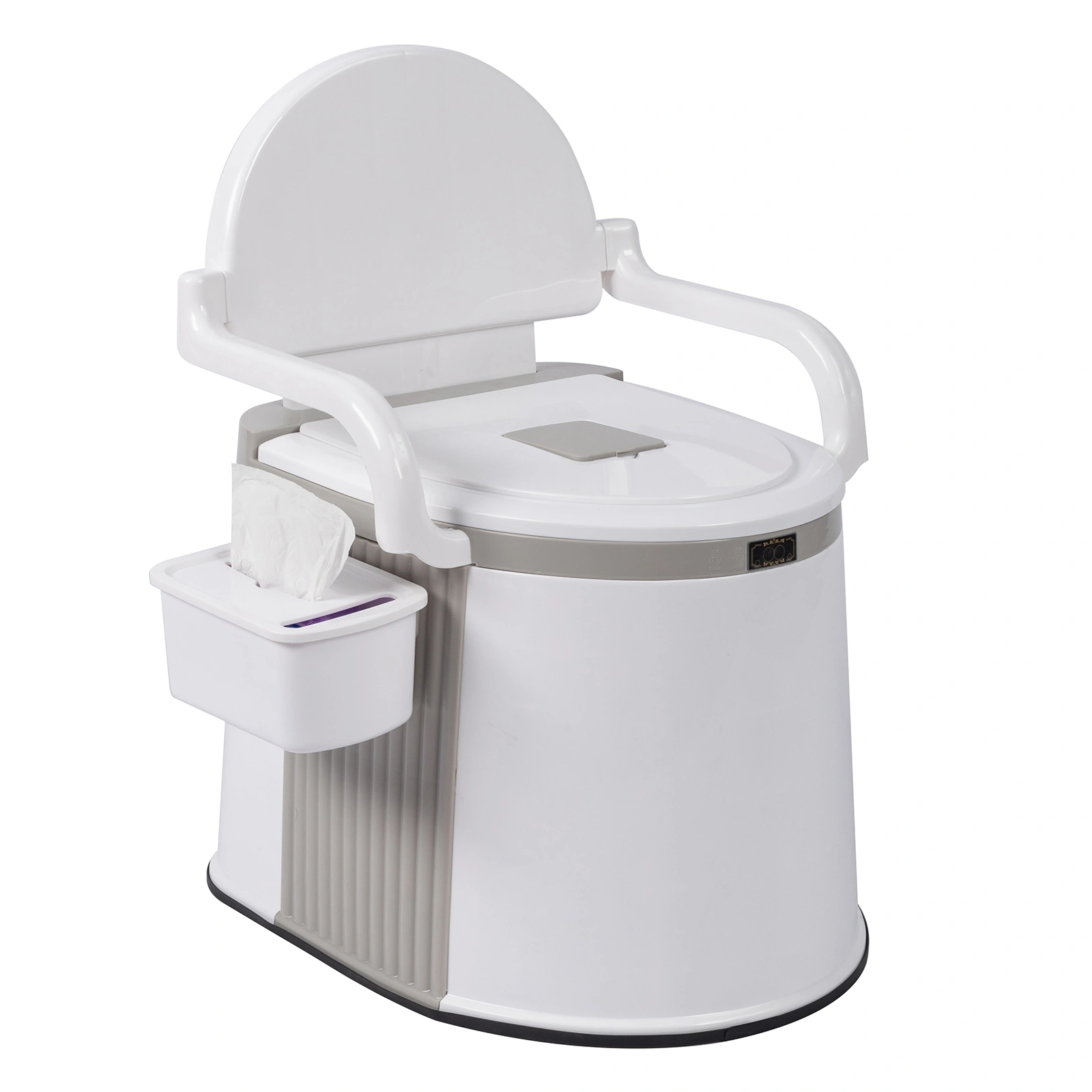 Portable Outdoor Toilet Camping Hiking Fishing Travel Commode with Seat Cover Foldable view 4