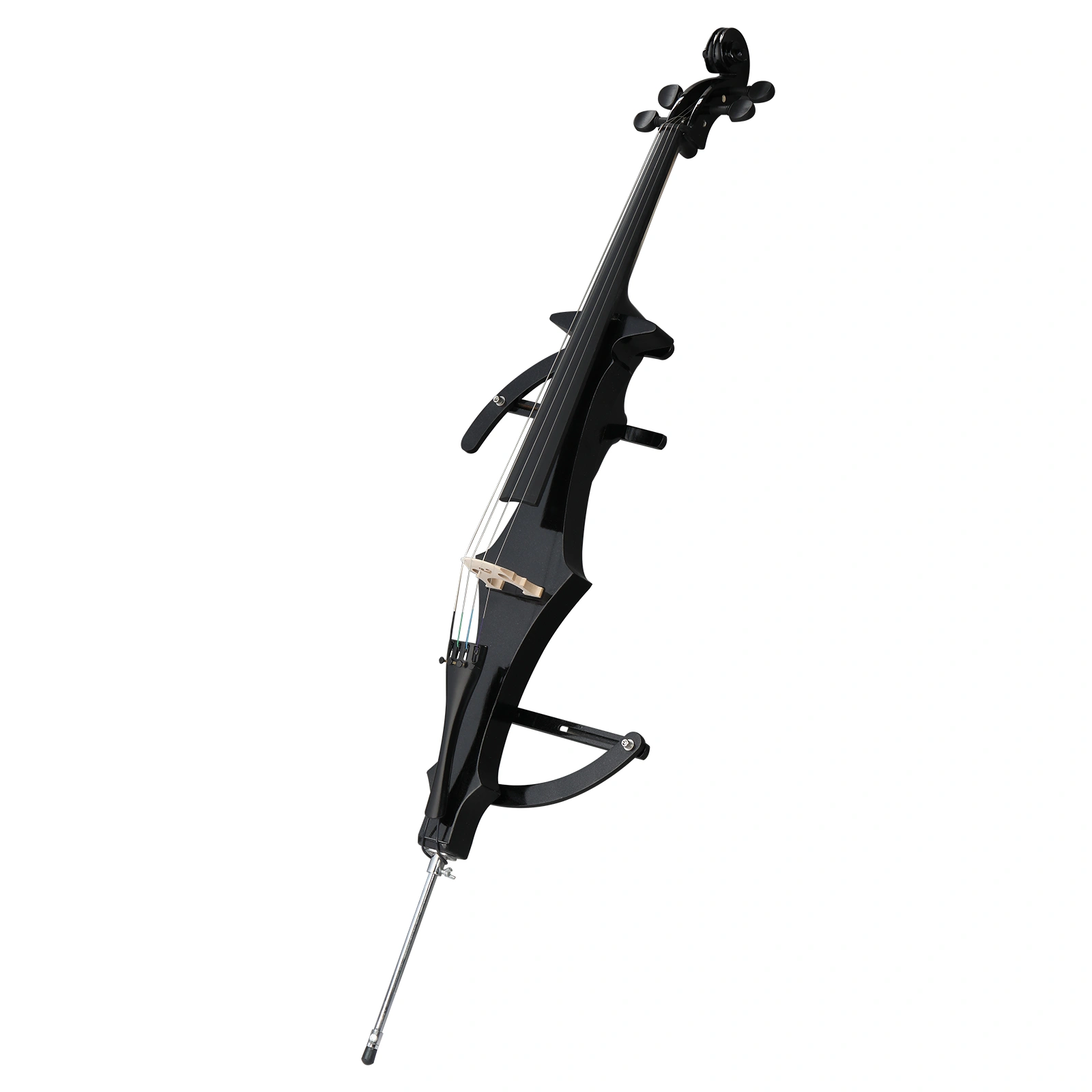 Full Size 4/4 Electric Style Cello with Case Bow Rosin Earphone Connecting line view 2
