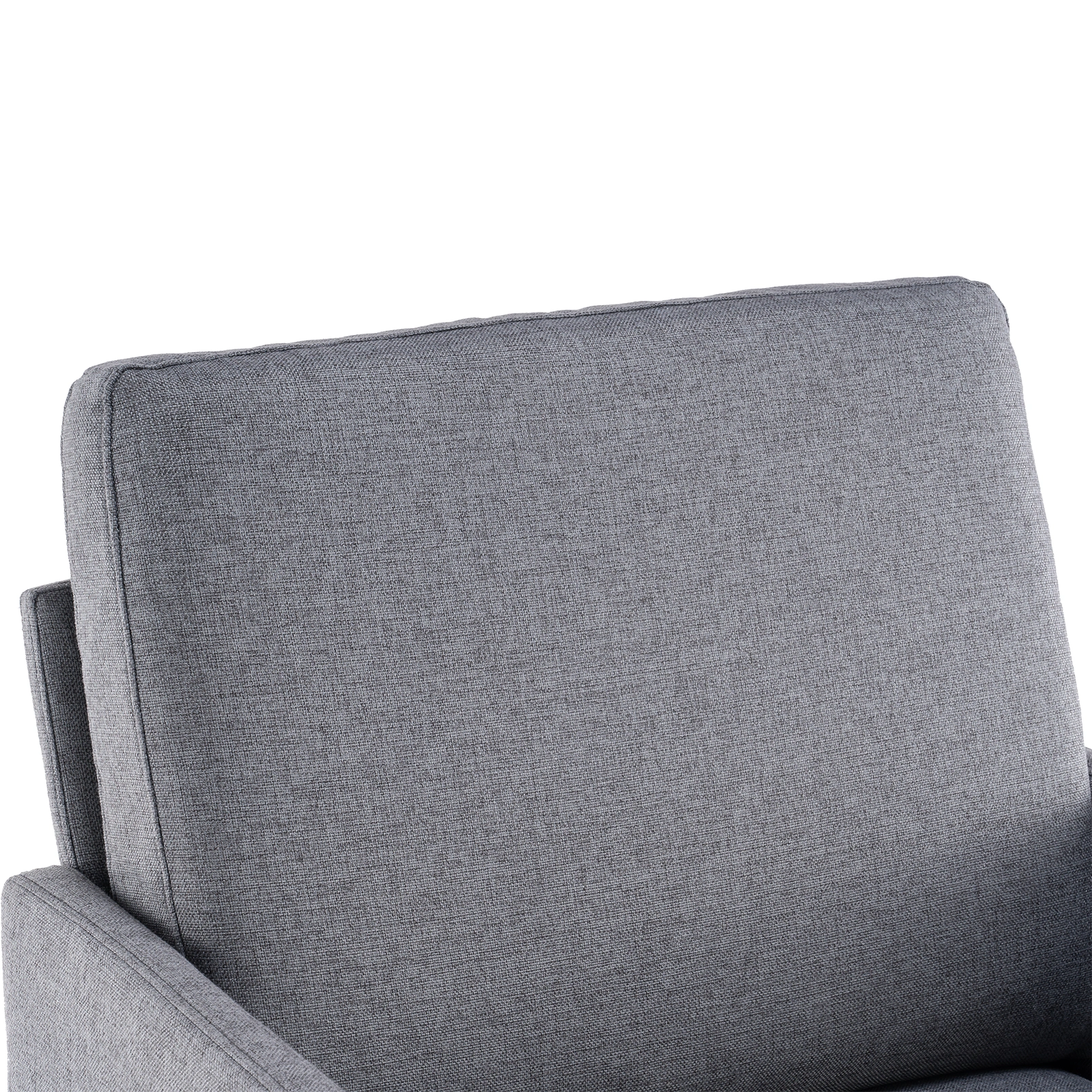 Dark Grey Single Lounge Chair - Comfy Accent Sofa Chair for Bedroom, Living Room, Guest Room view 3