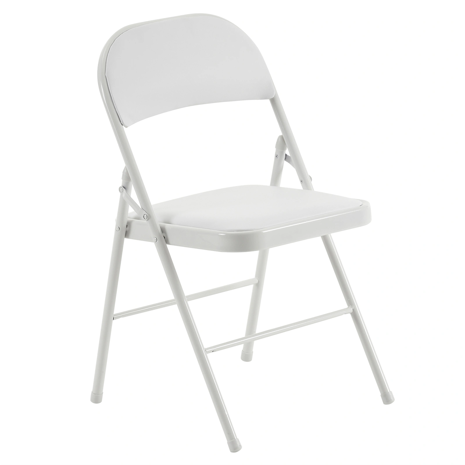 6pcs Elegant Foldable Iron & PVC Chairs for Convention & Exhibition White view 12