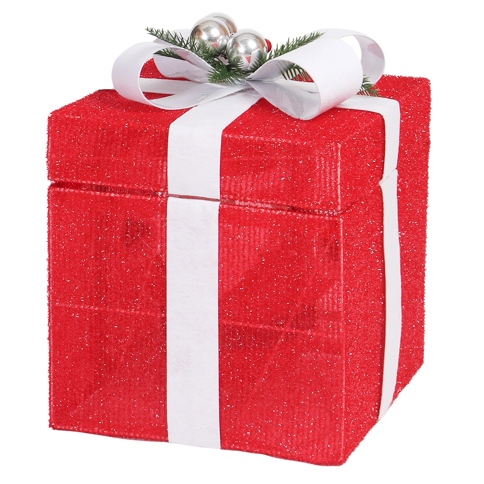 12in Motorized Pop-up Gift Box with Santa, Outdoor Christmas Decorations with Motor & 60 LED Lights, for Xmas Outdoor Holiday Indoor Decor Lighted Holiday Displays view 10