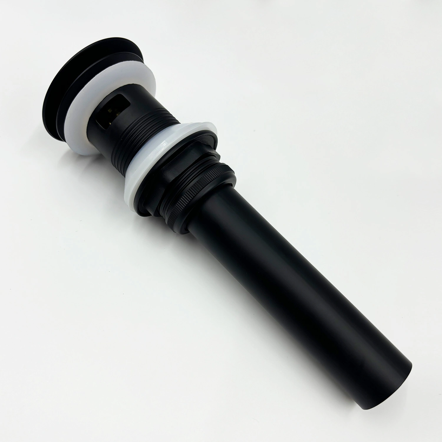 Bathroom Sink Drain with Overflow, Vessel Sink Lavatory Vanity Pop Up Drain Stopper, 304 Stainless Steel view 2