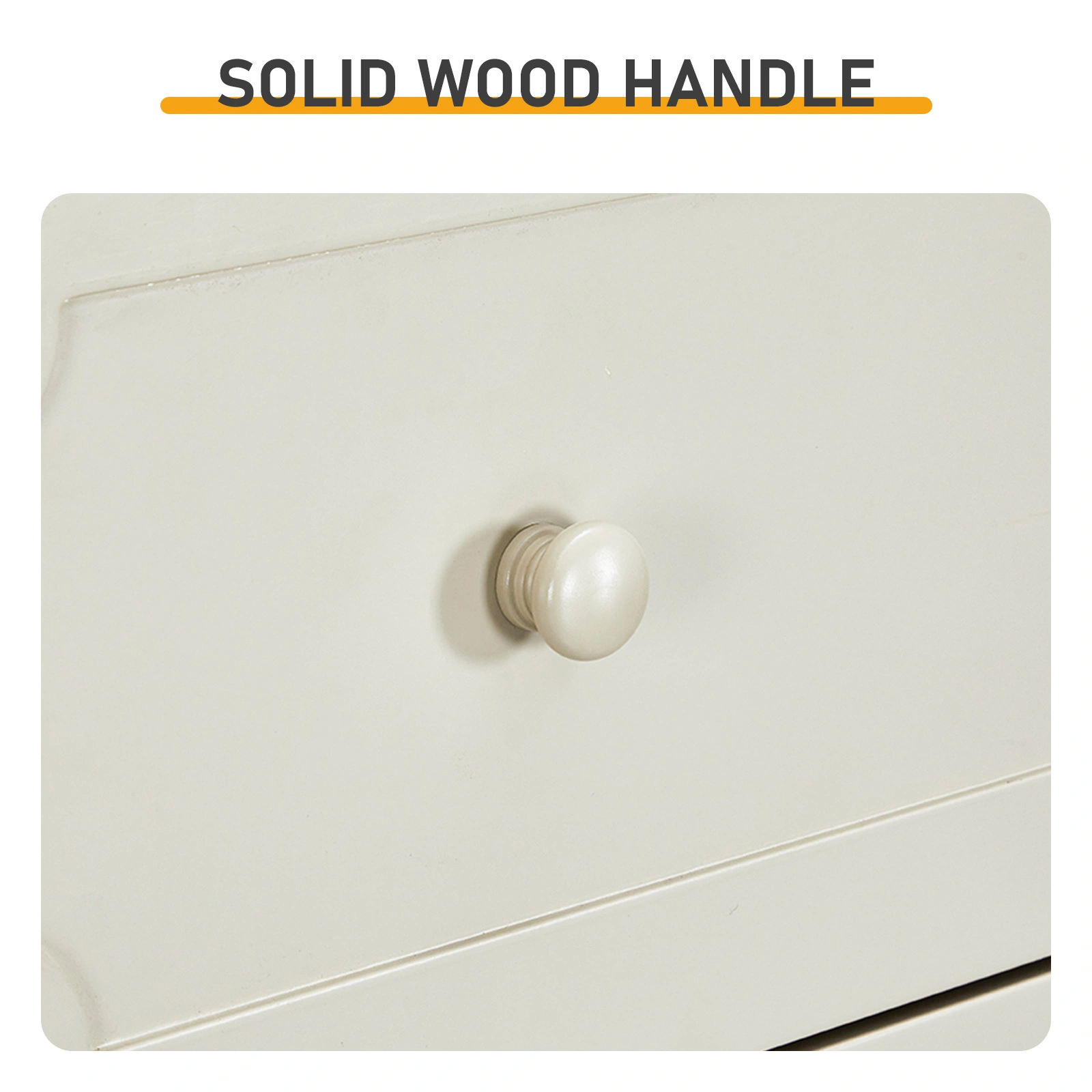 5-Drawer Cabinet with Solid Wood Veneer and Paint P2 MDF + P2 Particleboard Storage Cabinet 31.3*15.55*47.24in Dark brown Ceiling Panels + Light Brown Cabinets view 7