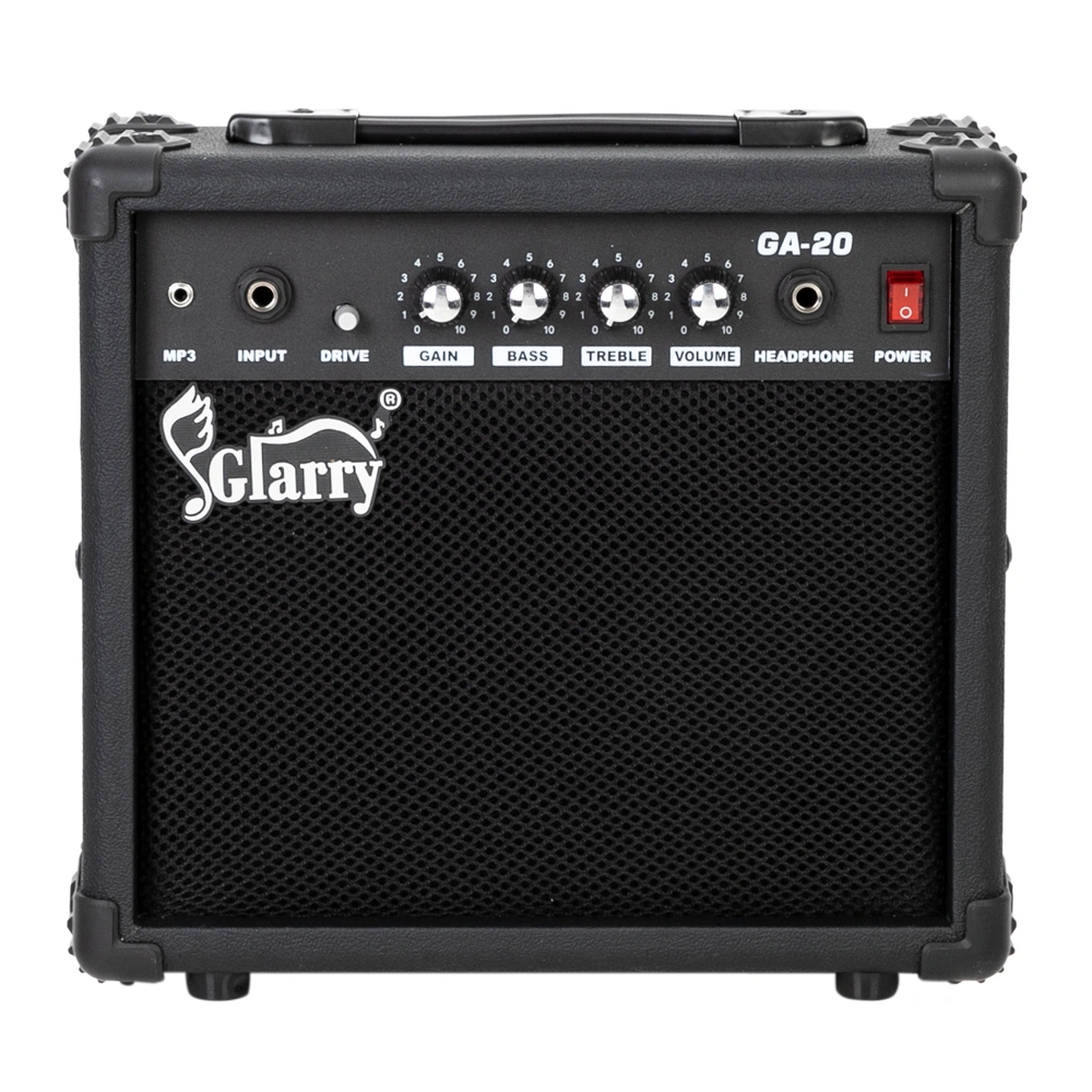 20W Electric Guitar Amplifier with Clean & Overdrive Channels, Headphone Out, 8 Ohm Speaker