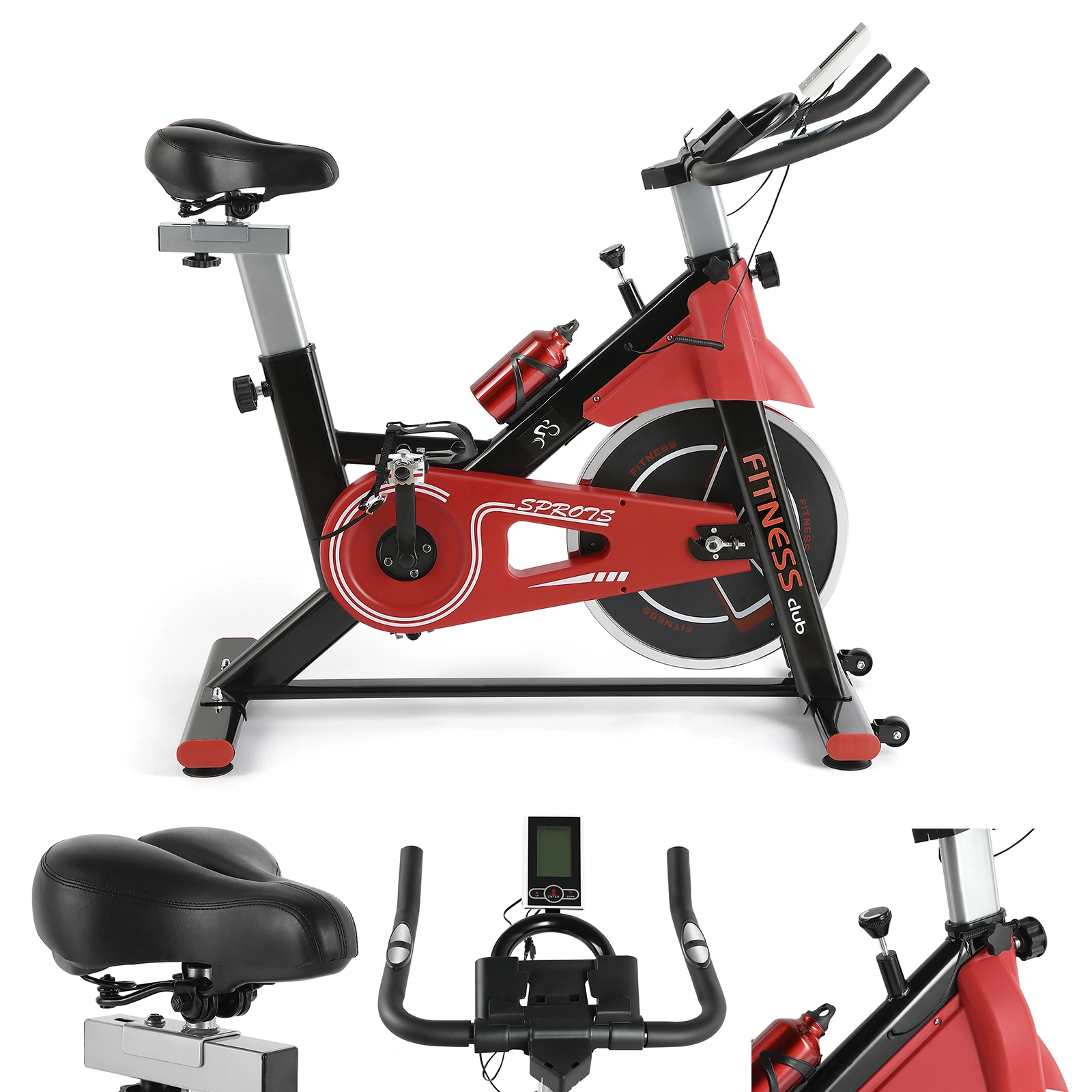 Exercise Bike Spinning Bike with 12KG Flywheel, Indoor Cycling Bicycle view 2