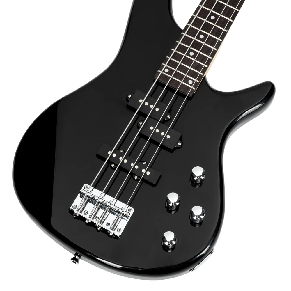 GIB Electric Bass Guitar Full Size 4 String Black view 12