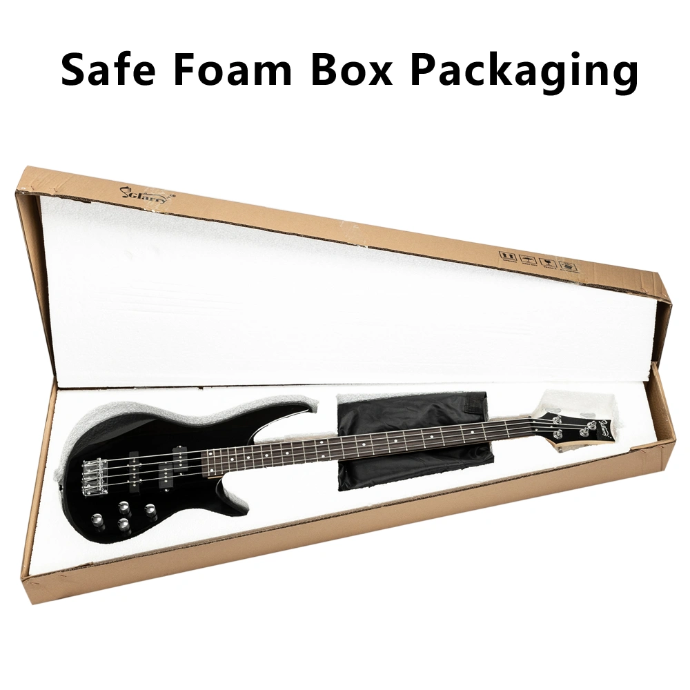 GIB Electric Bass Guitar Full Size 4 String Black view 17