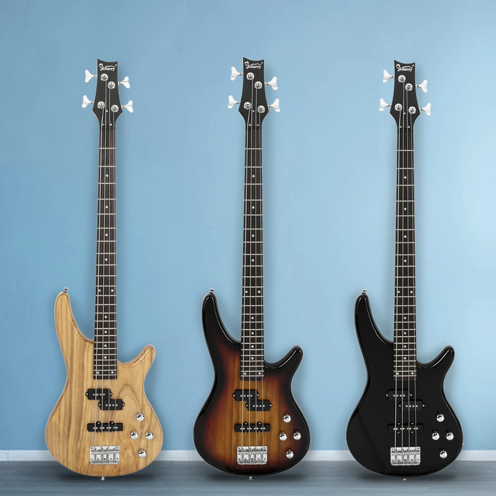 GIB Electric Bass Guitar Full Size 4 String Black view 19