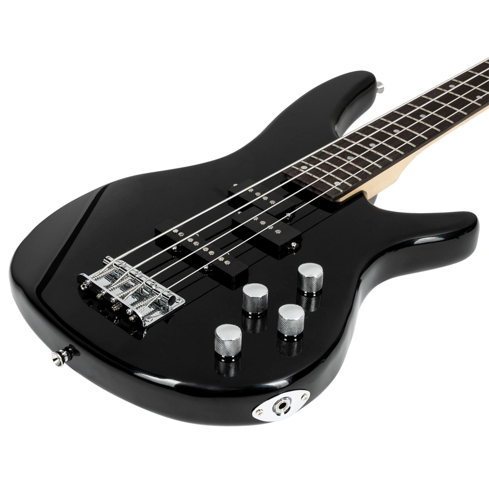GIB Electric Bass Guitar Full Size 4 String Black view 7