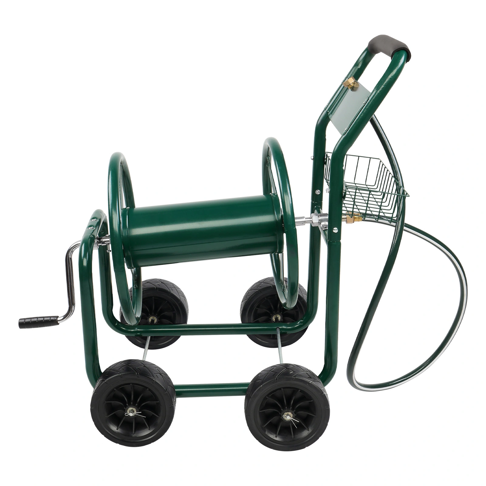 Iron Four-Wheel Pipe Truck Dark Green [Not an inflatable tire] view 11