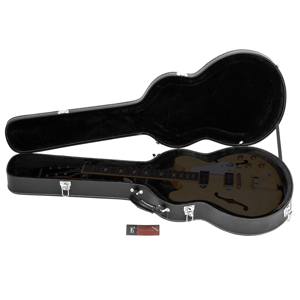 High-End Fine-Grain PU Leather Hard Case for 335 Style Semi-Hollow & Hollowbody Electric Guitar view 16