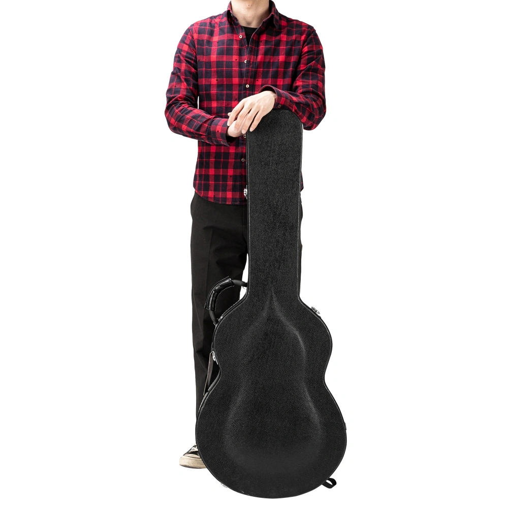 High-End Fine-Grain PU Leather Hard Case for 335 Style Semi-Hollow & Hollowbody Electric Guitar view 17